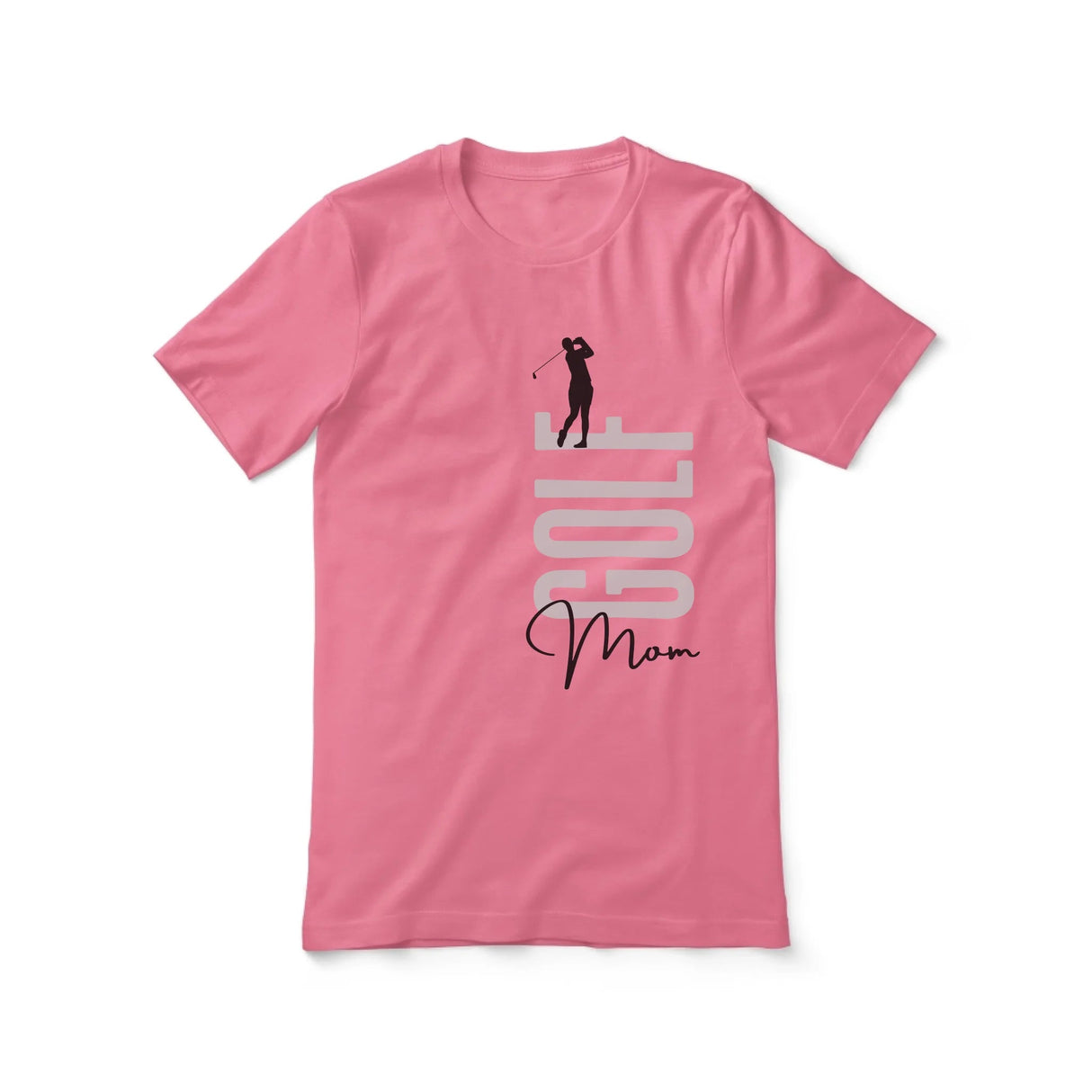 Personalized Golf Mom Shirt With Mascot, Icon, and Golfer Name on a Unisex T-Shirt