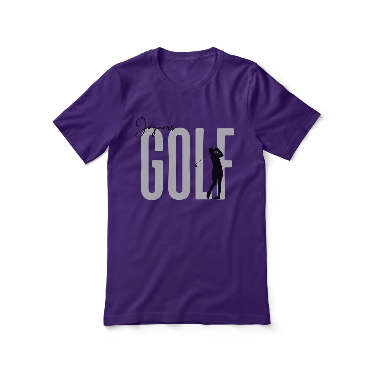 Personalized Golf Shirt With Modern Bold Design on a Unisex T-Shirt