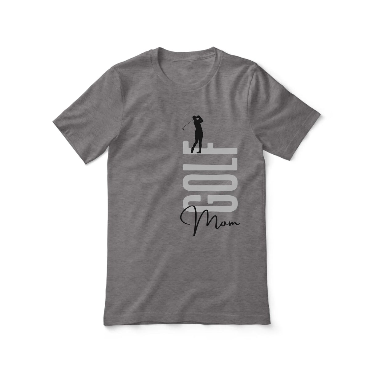 Personalized Golf Mom Shirt With Mascot, Icon, and Golfer Name on a Unisex T-Shirt