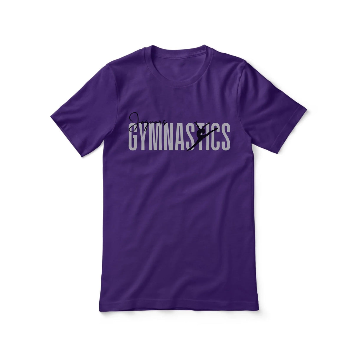 Personalized Gymnastics Shirt With Modern Bold Design on a Unisex T-Shirt