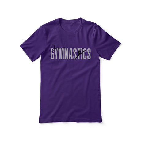 Personalized Gymnastics Shirt With Modern Bold Design on a Unisex T-Shirt