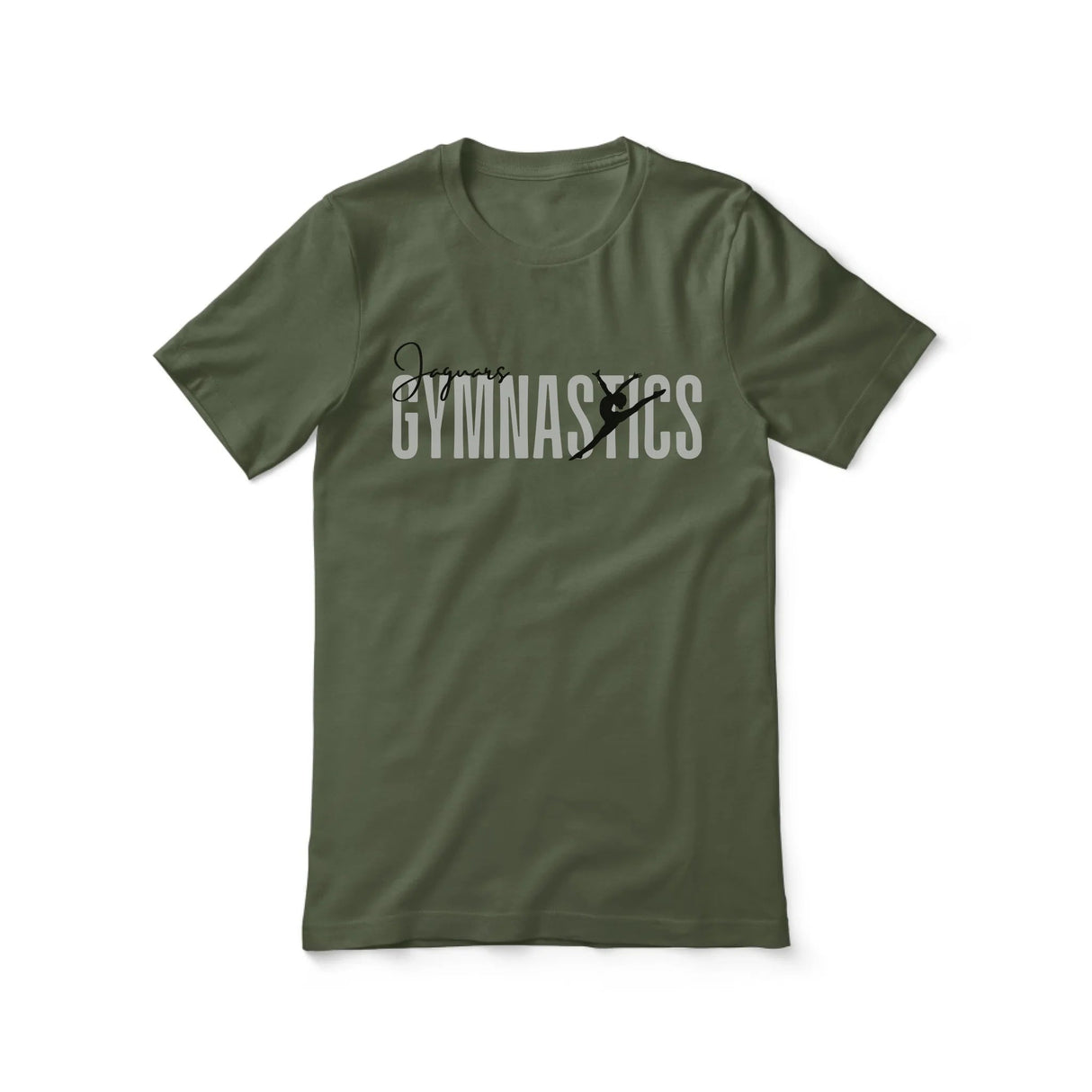 Personalized Gymnastics Shirt With Modern Bold Design on a Unisex T-Shirt