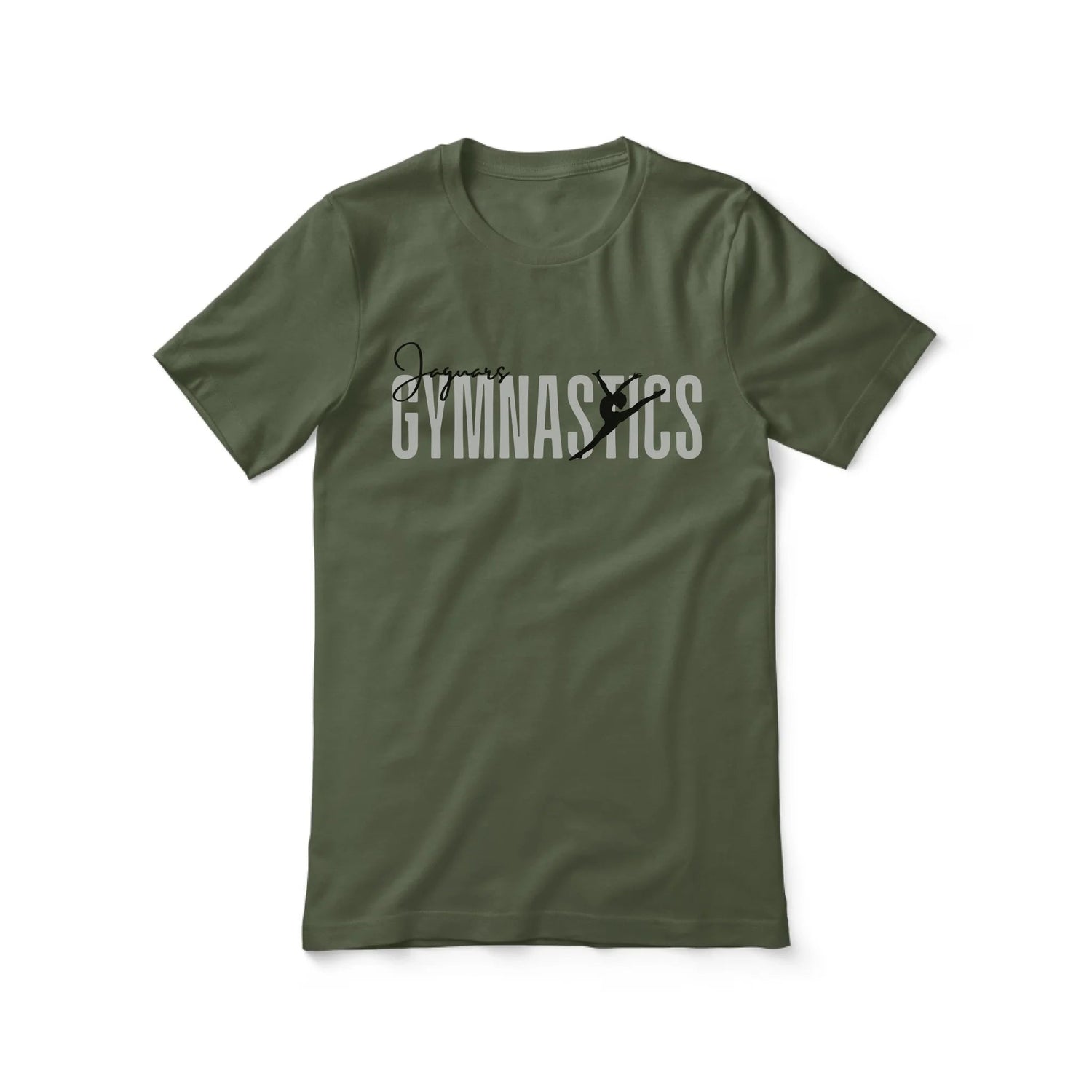 Personalized Gymnastics Shirt With Modern Bold Design on a Unisex T-Shirt