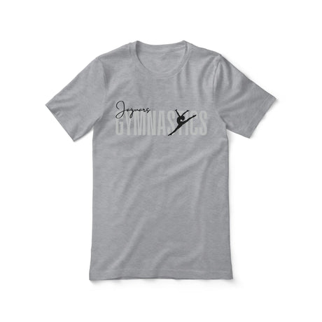 Personalized Gymnastics Shirt With Modern Bold Design on a Unisex T-Shirt