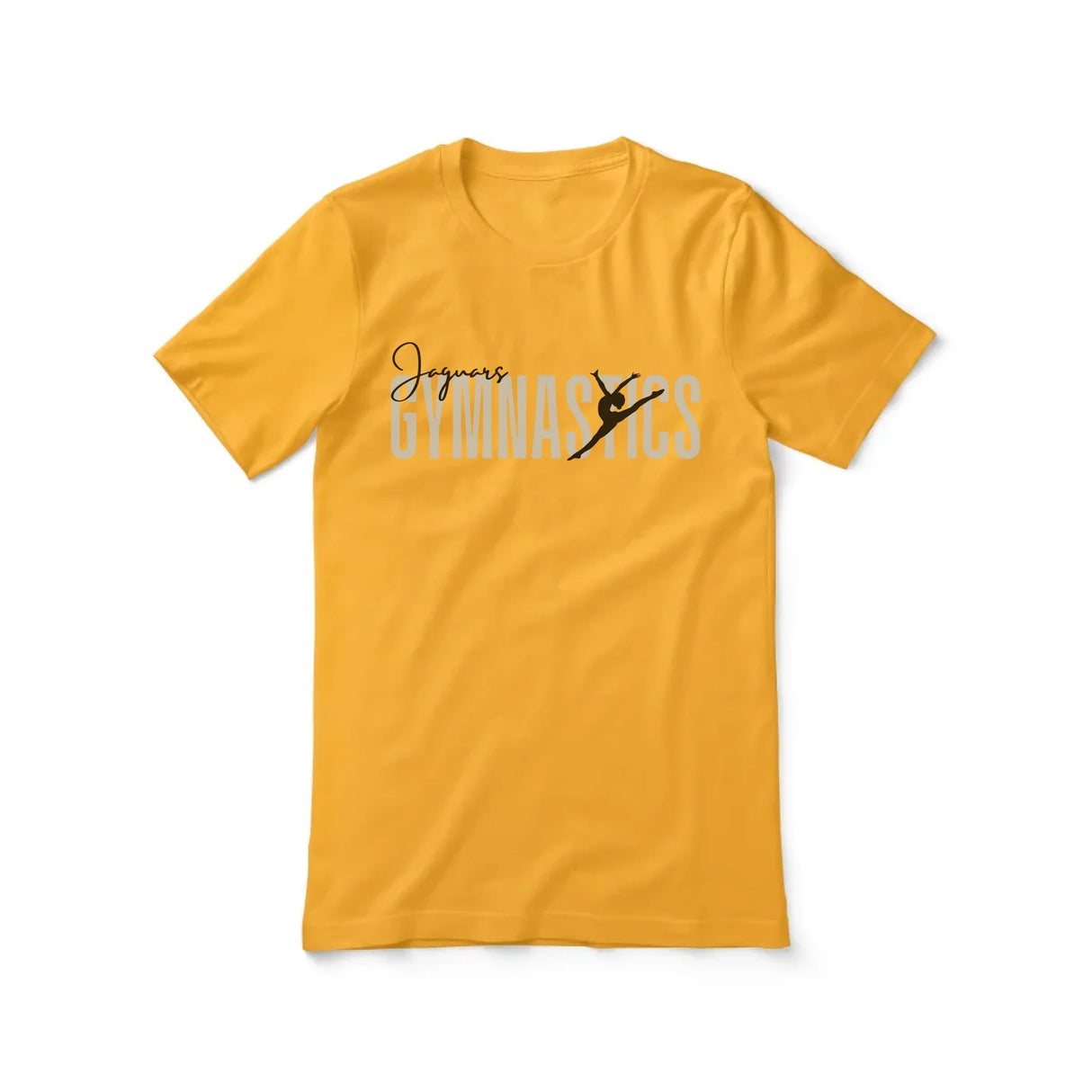 Personalized Gymnastics Shirt With Modern Bold Design on a Unisex T-Shirt