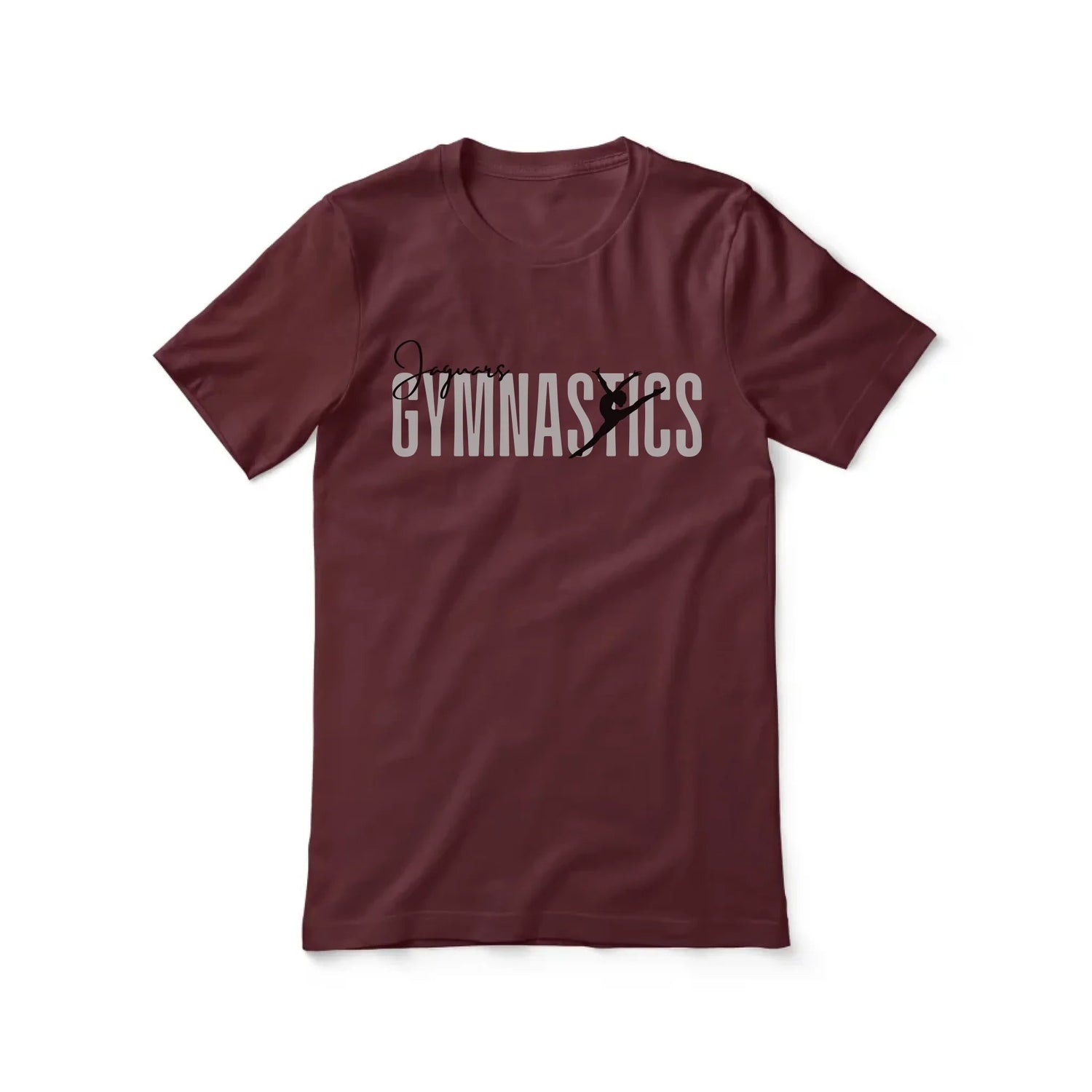 Personalized Gymnastics Shirt With Modern Bold Design on a Unisex T-Shirt