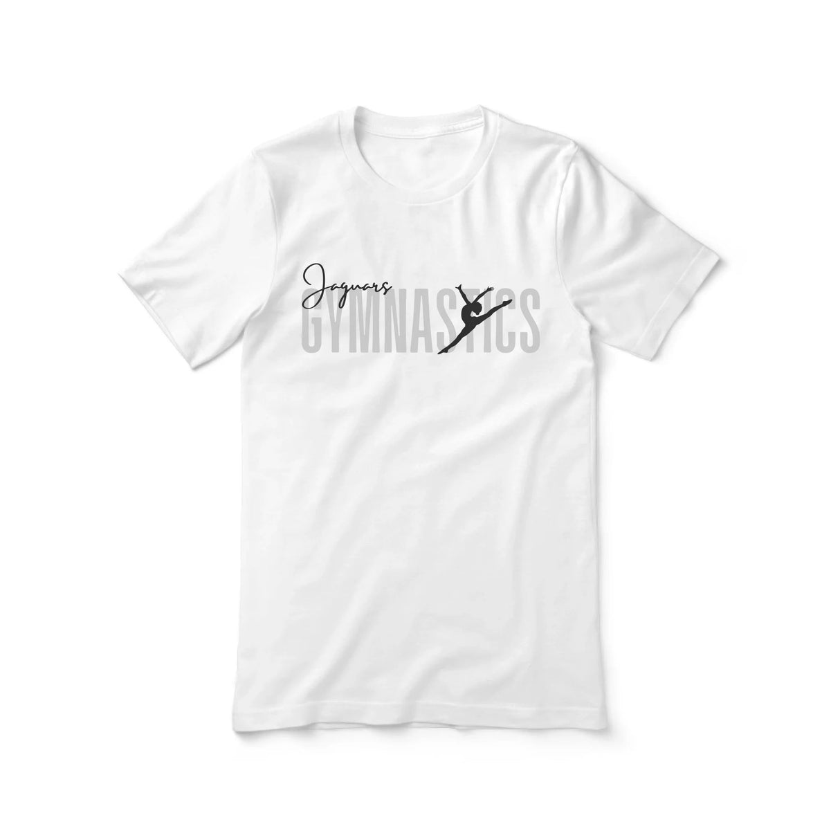 Personalized Gymnastics Shirt With Modern Bold Design on a Unisex T-Shirt