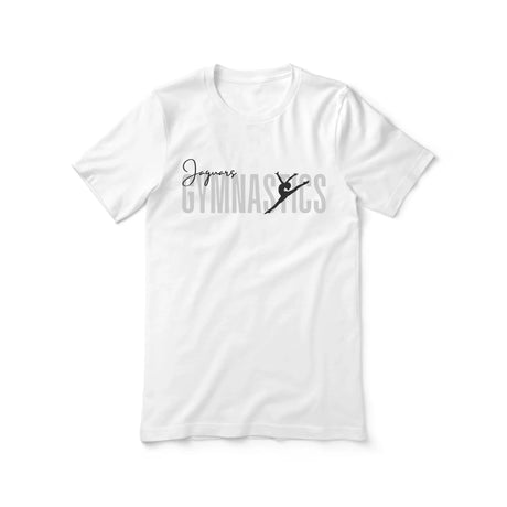 Personalized Gymnastics Shirt With Modern Bold Design on a Unisex T-Shirt