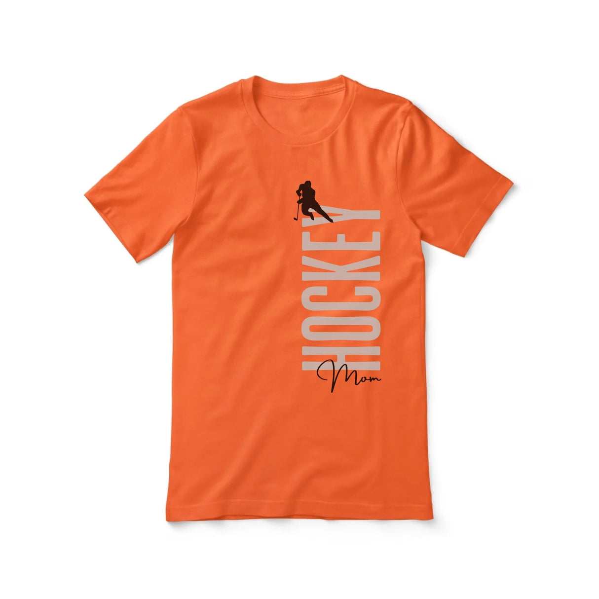 Personalized Hockey Mom Shirt With Mascot, Icon, and Hockey Player Name on a Unisex T-Shirt