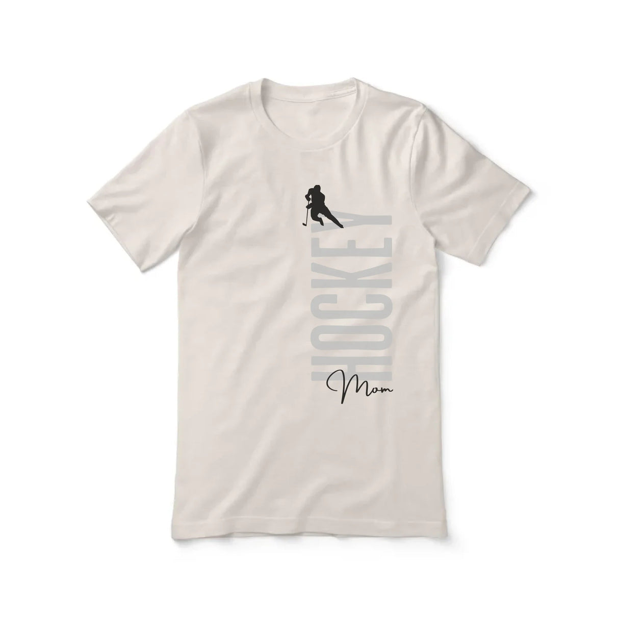 Personalized Hockey Mom Shirt With Mascot, Icon, and Hockey Player Name on a Unisex T-Shirt