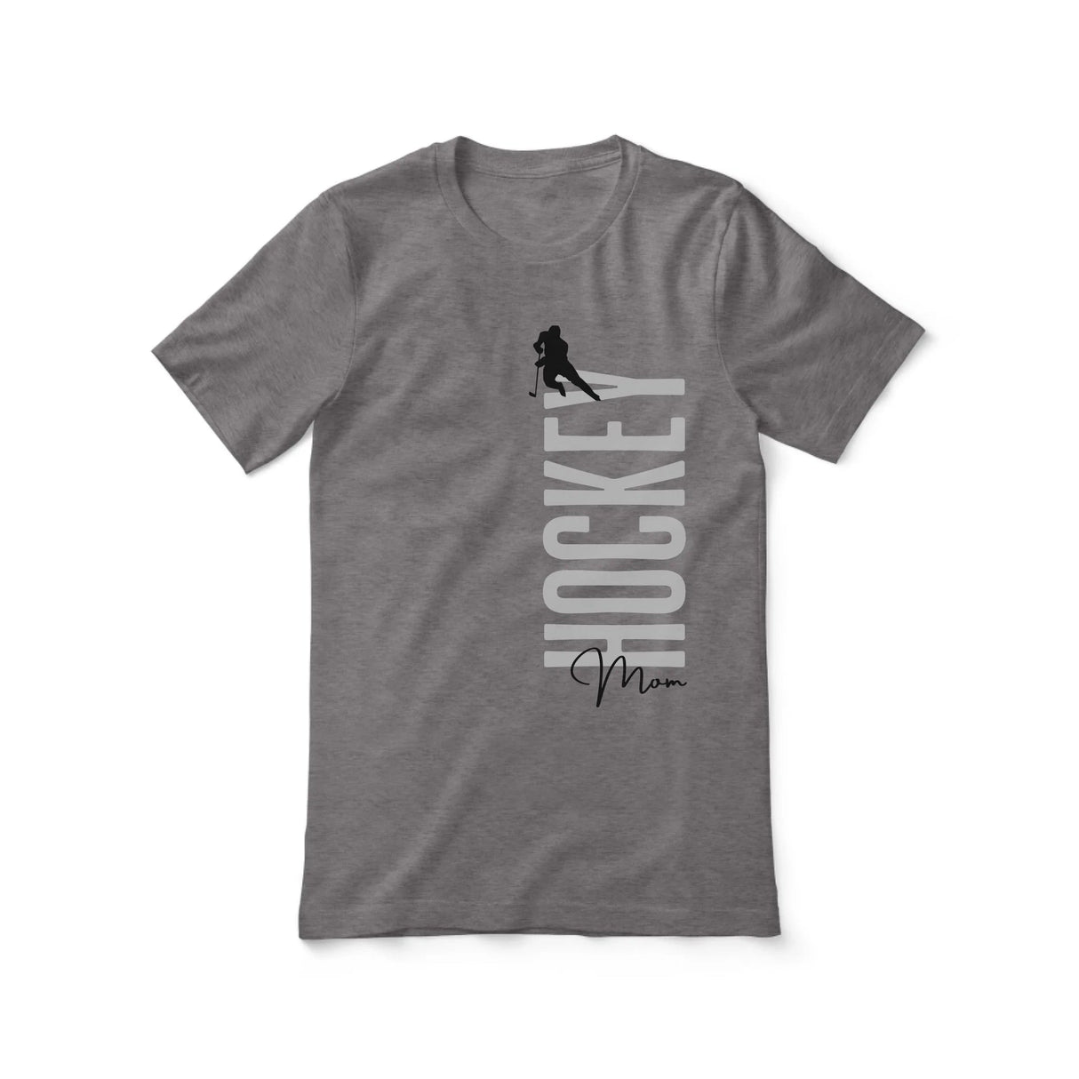 Personalized Hockey Mom Shirt With Mascot, Icon, and Hockey Player Name on a Unisex T-Shirt