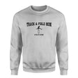 Hurdles Mom with Hurdler Icon and Hurdler Name on a Sweatshirt with a Black Graphic