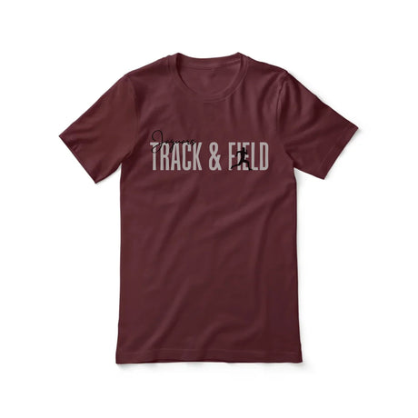 Personalized Hurdles Shirt With Modern Bold Design on a Unisex T-Shirt