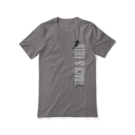 Personalized Hurdles Mom Shirt With Mascot, Icon, and Hurdler Name on a Unisex T-Shirt
