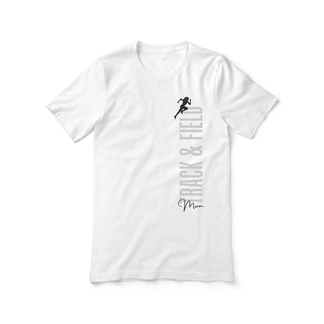 Personalized Hurdles Mom Shirt With Mascot, Icon, and Hurdler Name on a Unisex T-Shirt