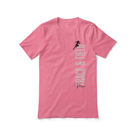 Personalized Hurdles Mom Shirt With Mascot, Icon, and Hurdler Name on a Unisex T-Shirt