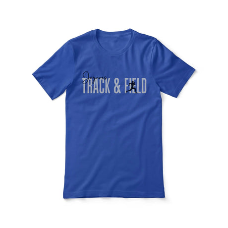 Personalized Hurdles Shirt With Modern Bold Design on a Unisex T-Shirt