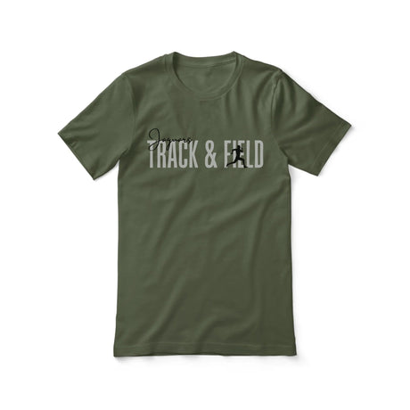 Personalized Hurdles Shirt With Modern Bold Design on a Unisex T-Shirt