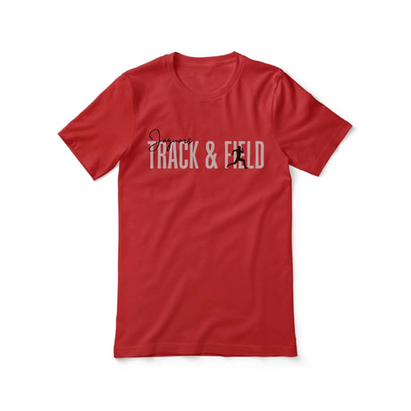 Personalized Hurdles Shirt With Modern Bold Design on a Unisex T-Shirt