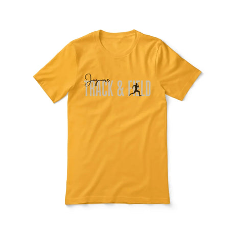 Personalized Hurdles Shirt With Modern Bold Design on a Unisex T-Shirt