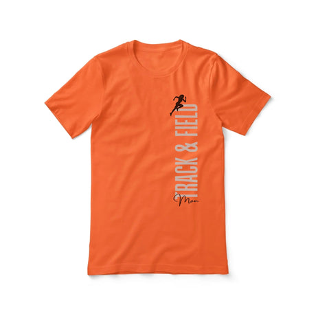 Personalized Hurdles Mom Shirt With Mascot, Icon, and Hurdler Name on a Unisex T-Shirt
