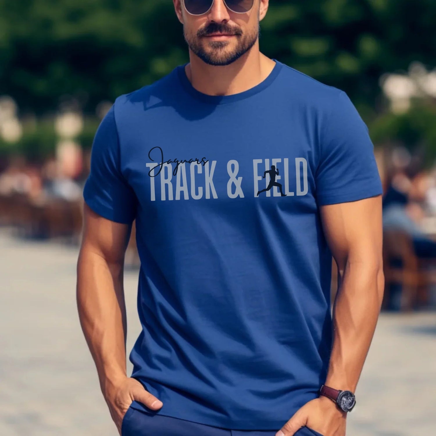 Personalized Javelin Shirt With Modern Bold Design on a Unisex T-Shirt