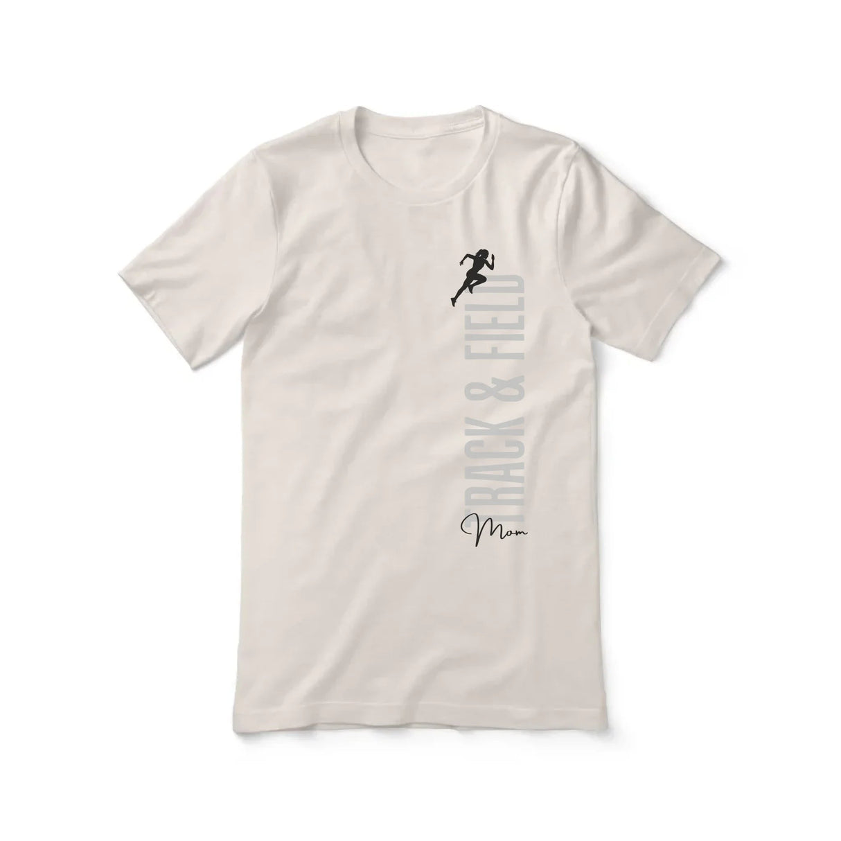 Personalized Javelin Mom Shirt With Mascot, Icon, and Javelin Thrower Name on a Unisex T-Shirt