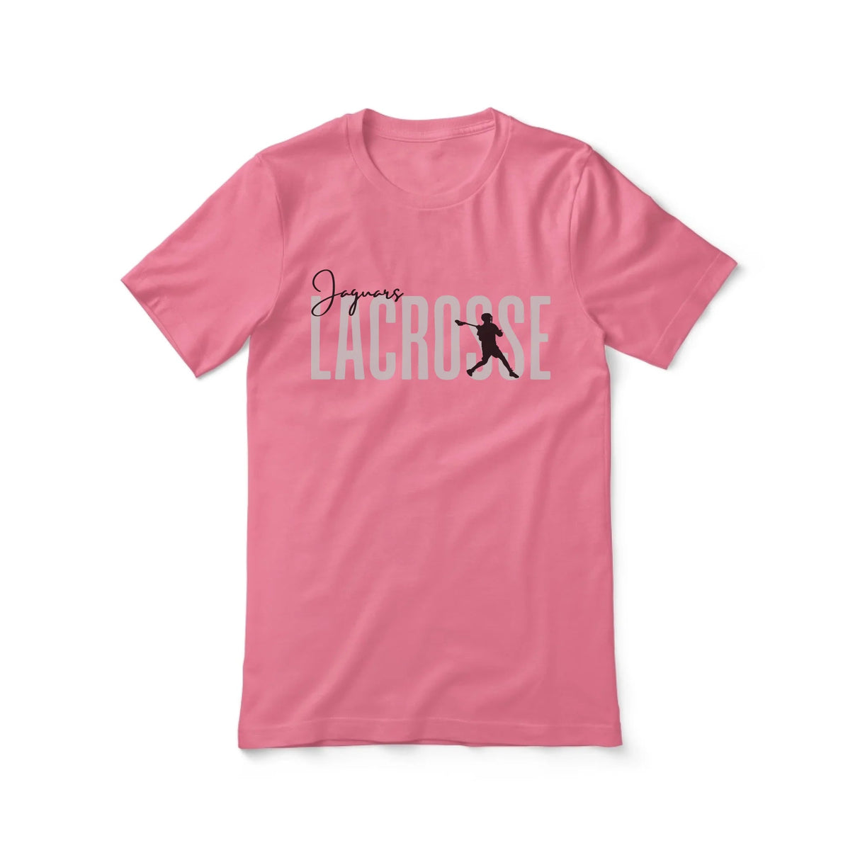 Personalized Lacrosse Shirt With Modern Bold Design on a Unisex T-Shirt