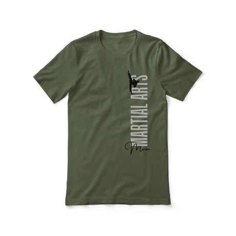 Personalized Martial Arts Mom Shirt With Mascot, Icon, and Martial Artist Name on a Unisex T-Shirt