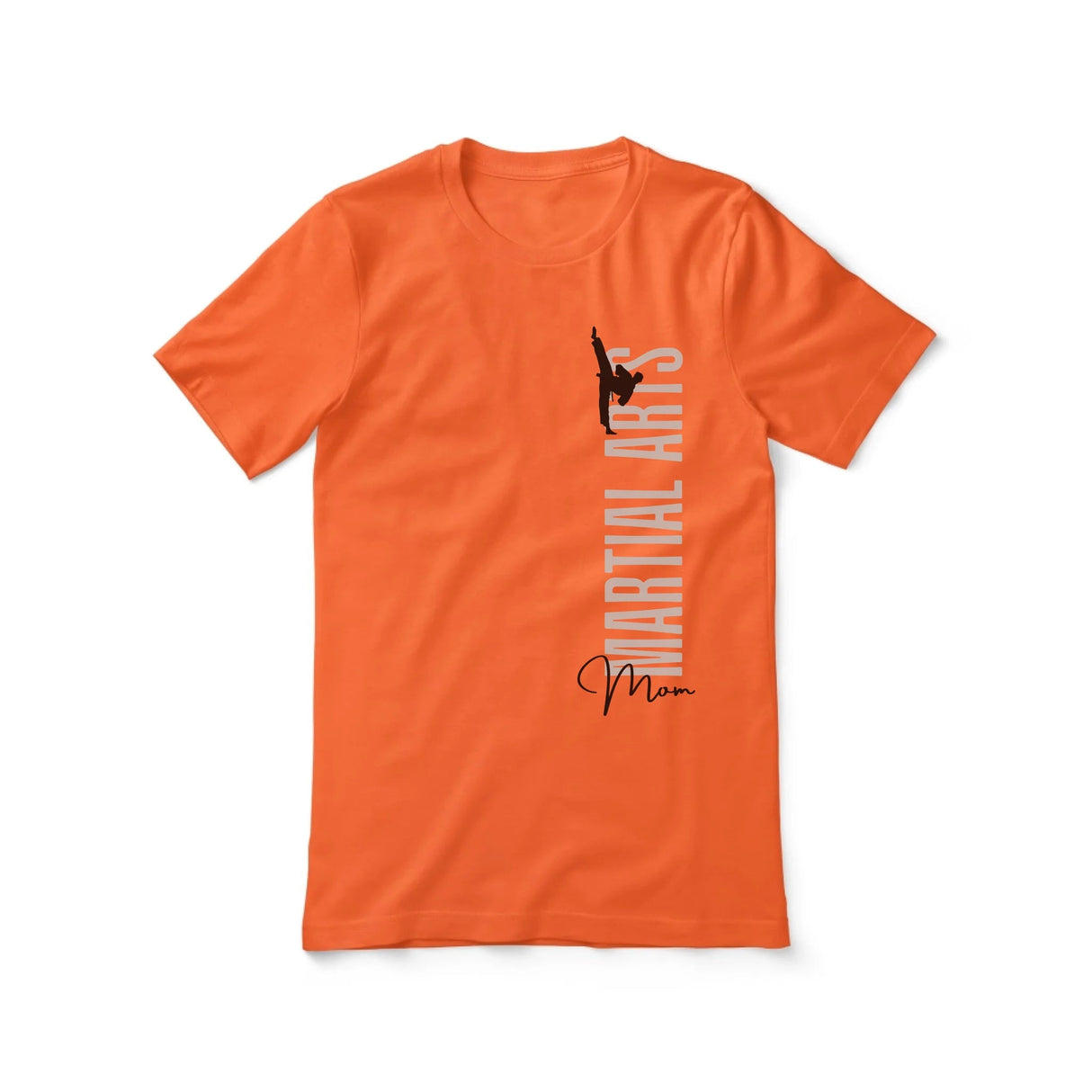 Personalized Martial Arts Mom Shirt With Mascot, Icon, and Martial Artist Name on a Unisex T-Shirt