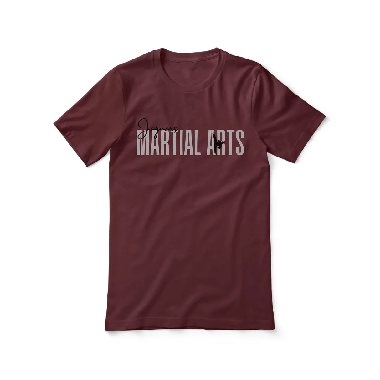 Personalized Martial Arts Shirt With Modern Bold Design on a Unisex T-Shirt