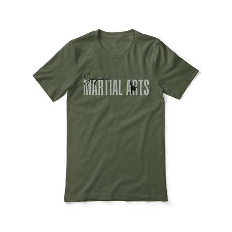 Personalized Martial Arts Shirt With Modern Bold Design on a Unisex T-Shirt