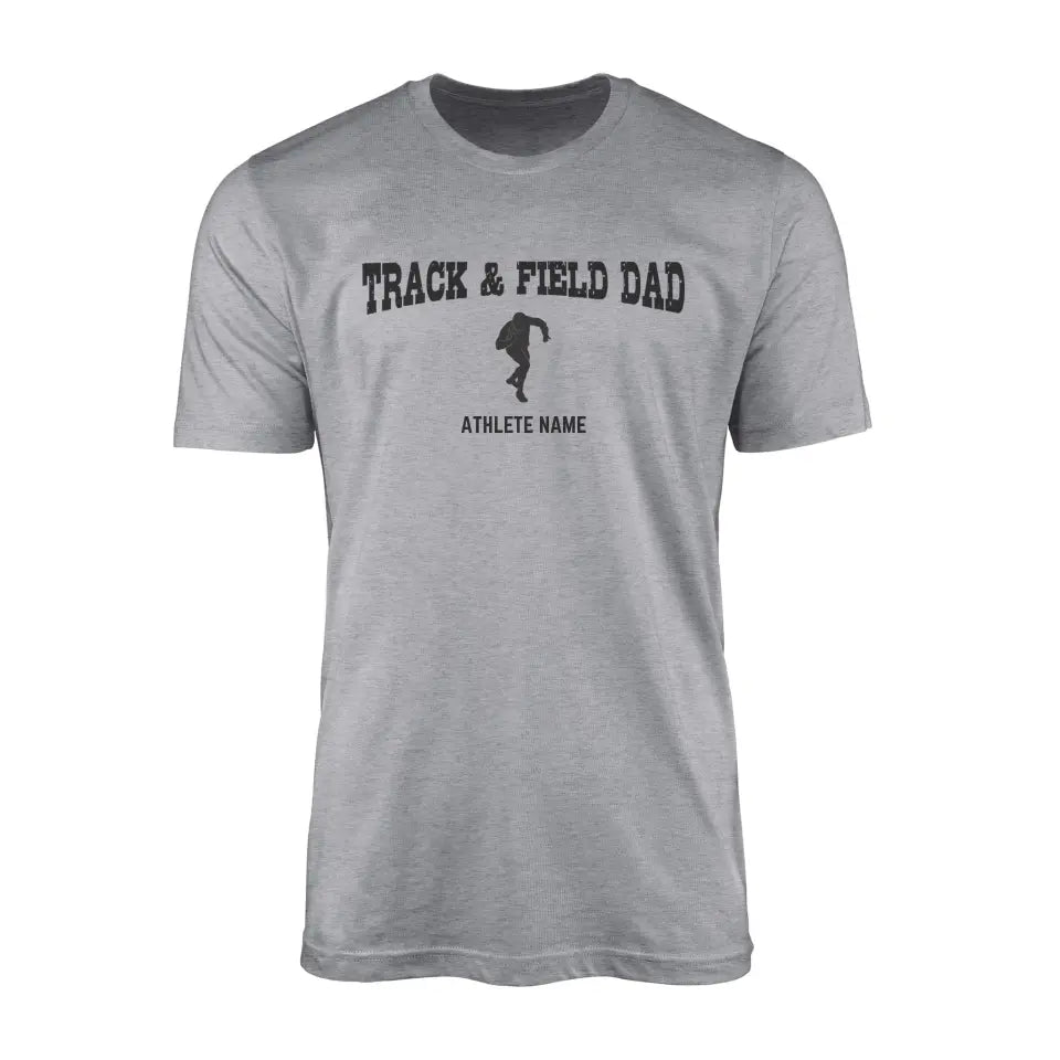 Shot put Dad with Shot putter Icon and Shot putter Name on a Men's T-Shirt with a Black Graphic