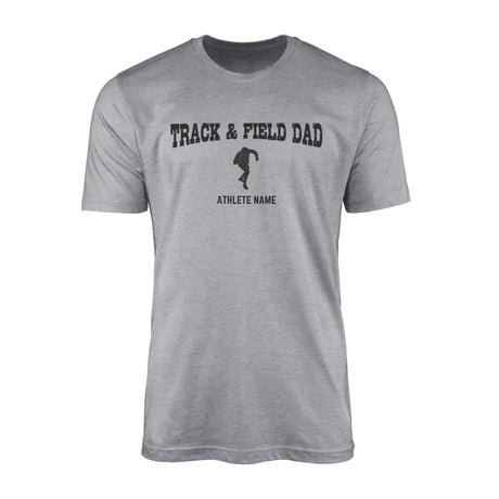 Shot put Dad with Shot putter Icon and Shot putter Name on a Men's T-Shirt with a Black Graphic