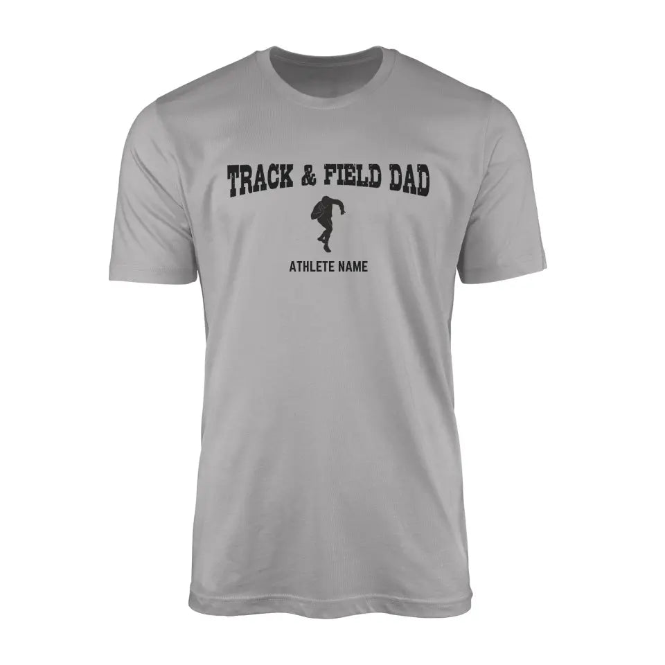 Shot put Dad with Shot putter Icon and Shot putter Name on a Men's T-Shirt with a Black Graphic