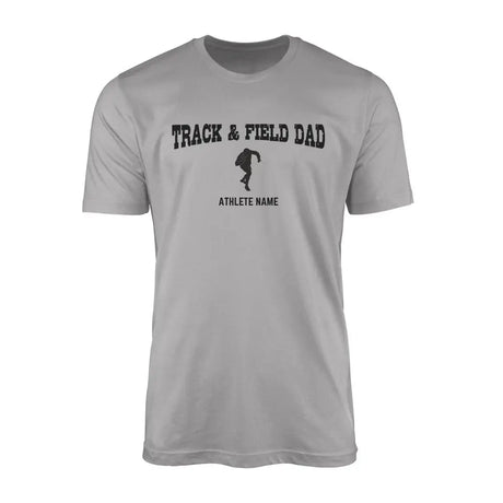Shot put Dad with Shot putter Icon and Shot putter Name on a Men's T-Shirt with a Black Graphic