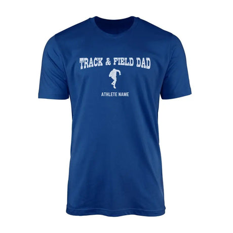 Shot put Dad with Shot putter Icon and Shot putter Name on a Men's T-Shirt with a White Graphic
