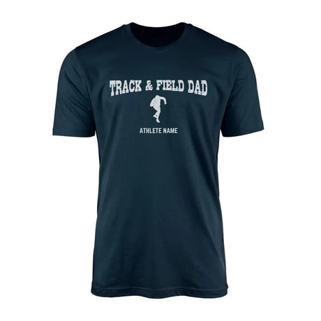 Shot put Dad with Shot putter Icon and Shot putter Name on a Men's T-Shirt with a White Graphic