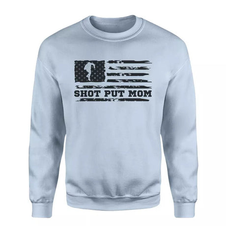 Shot put Mom Horizontal Flag on a Sweatshirt with a Black Graphic
