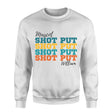Personalized Shot put Shot put Shot put on a Sweatshirt With Mascot and Shot putter Name on a Sweatshirt