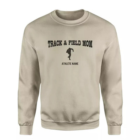 Shot put Mom with Shot putter Icon and Shot putter Name on a Sweatshirt with a Black Graphic