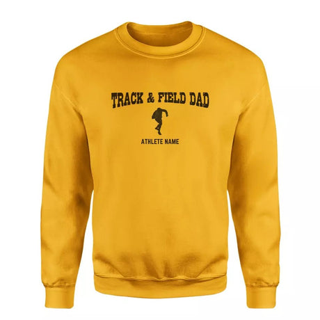 Shot put Dad with Shot putter Icon and Shot putter Name on a Sweatshirt with a Black Graphic