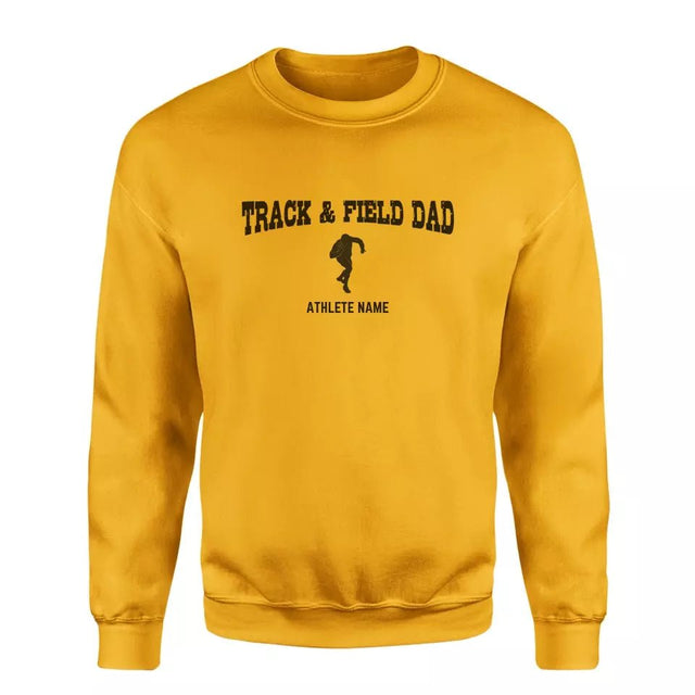 Shot put Dad with Shot putter Icon and Shot putter Name on a Sweatshirt with a Black Graphic