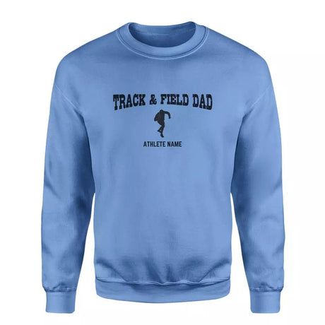 Shot put Dad with Shot putter Icon and Shot putter Name on a Sweatshirt with a Black Graphic
