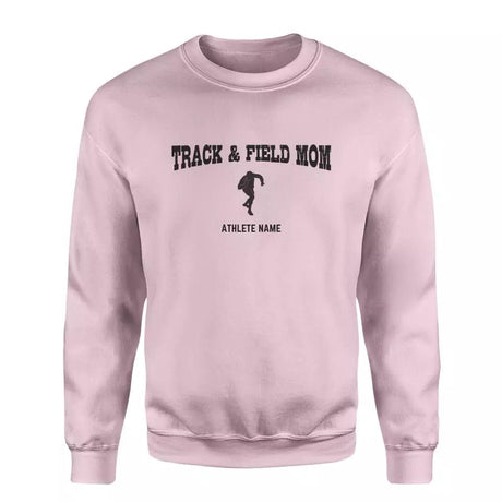 Shot put Mom with Shot putter Icon and Shot putter Name on a Sweatshirt with a Black Graphic
