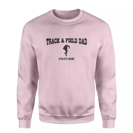 Shot put Dad with Shot putter Icon and Shot putter Name on a Sweatshirt with a Black Graphic
