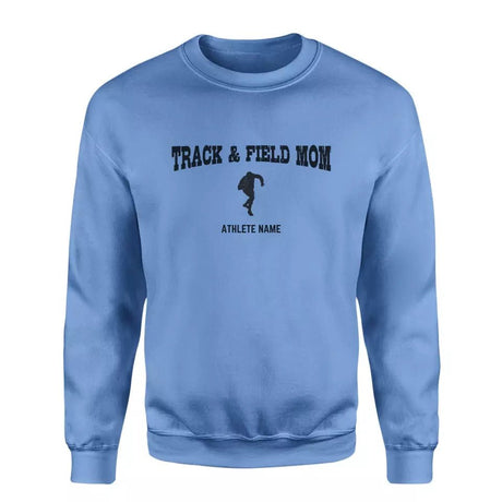 Shot put Mom with Shot putter Icon and Shot putter Name on a Sweatshirt with a Black Graphic