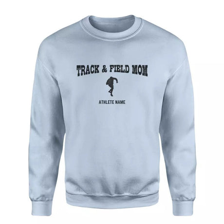 Shot put Mom with Shot putter Icon and Shot putter Name on a Sweatshirt with a Black Graphic