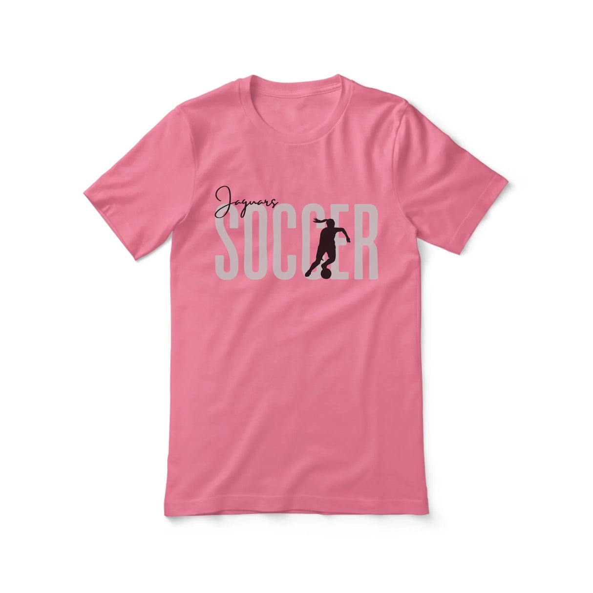Personalized Soccer Shirt With Modern Bold Design on a Unisex T-Shirt