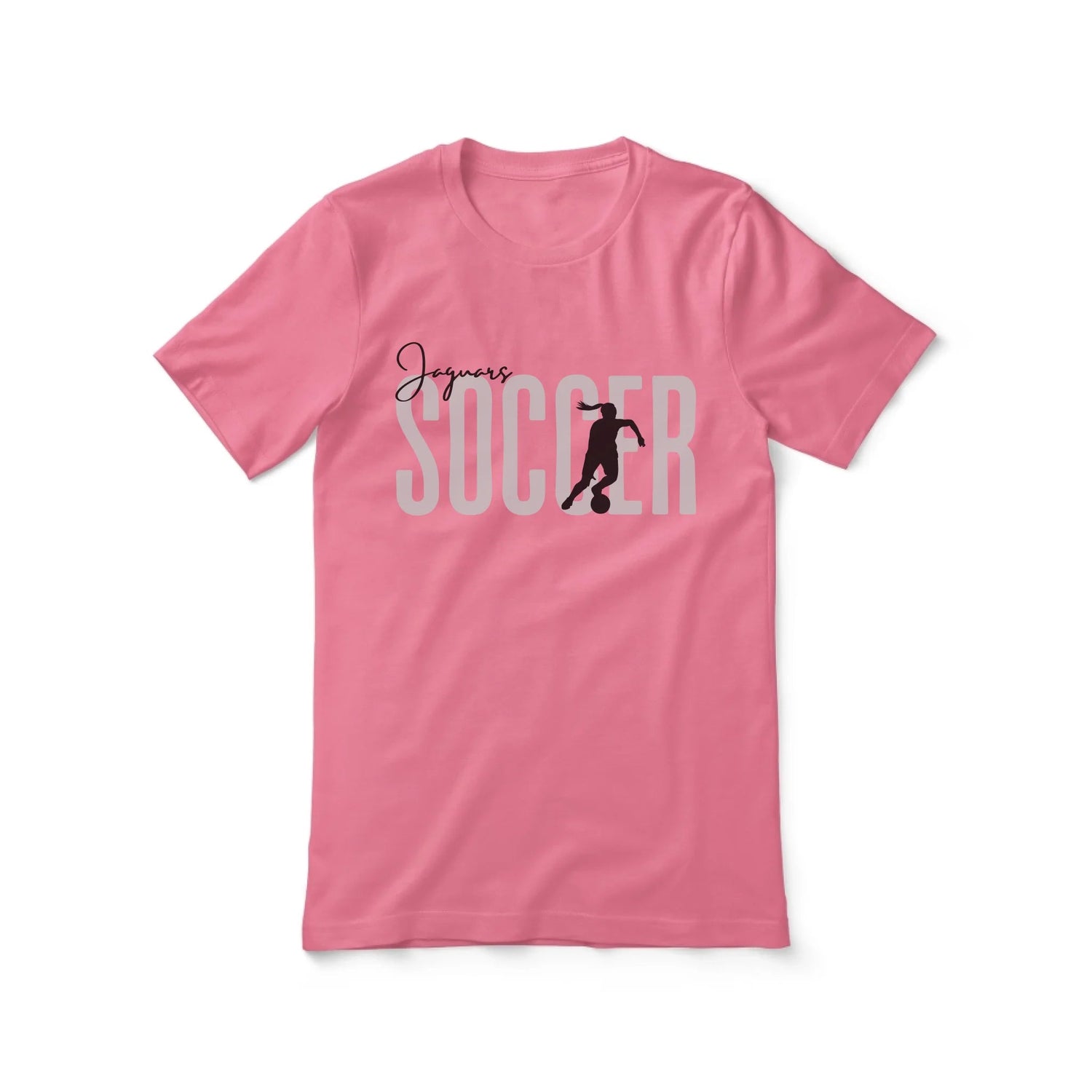 Personalized Soccer Shirt With Modern Bold Design on a Unisex T-Shirt